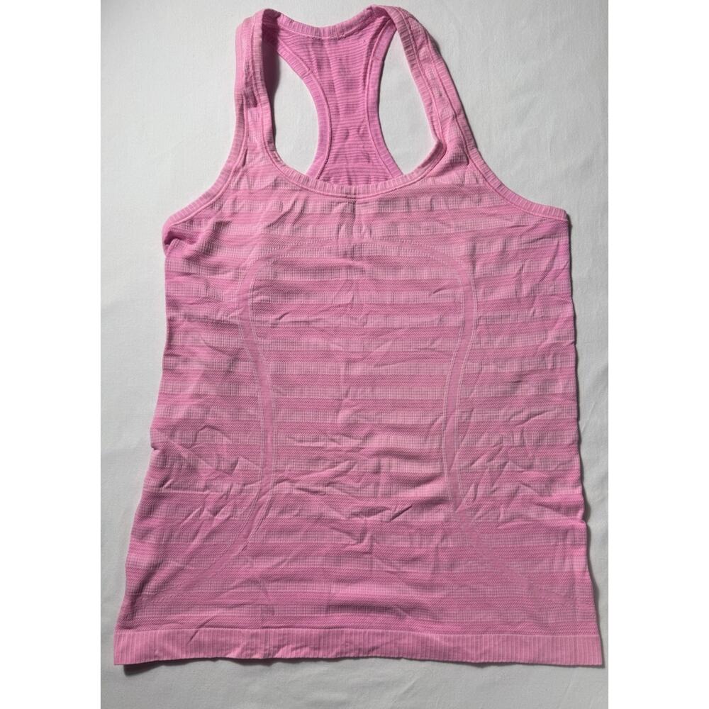 Lululemon Power Y Tank Top Mesh Panel Pink